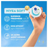Nivea Soft Moisturiser Cream 200ml, imported from the UK