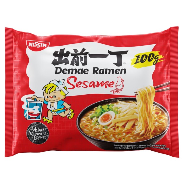 Nissin sesame instant noodles 100g, imported from the UK