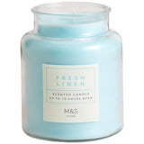 M&S Fresh Linen jar candle, imported from the UK