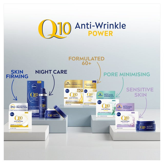 Nivea Q10 Day Cream for Sensitive Skin 50ml, imported from the UK