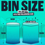 Beast pedal bin bags drawstring 30L - British product