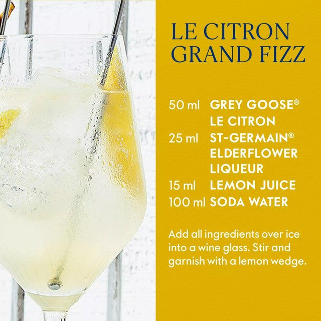 Grey Goose Le Citron flavoured vodka 70cl, UK version