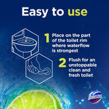 Domestos lime toilet rim block duo pack - British product