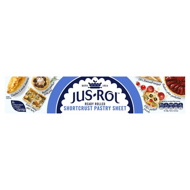 Lámina de masa quebrada Jus Roll lista para usar, 320 g, versión para Reino Unido