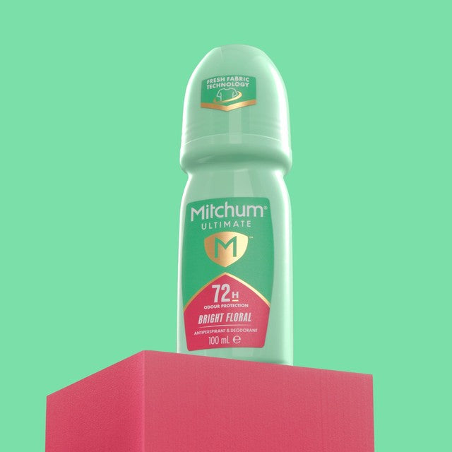 Mitchum Bright Floral roll-on deodorant - British product