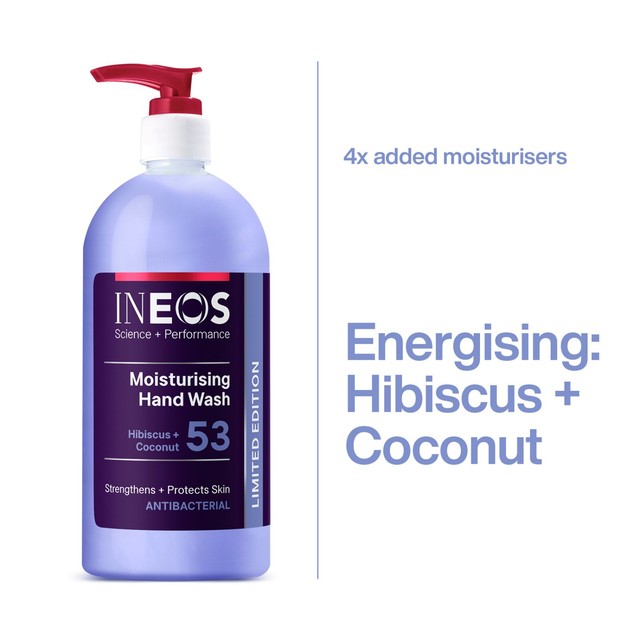 INEOS hand wash Hibiscus and Coconut 500ml, UK version