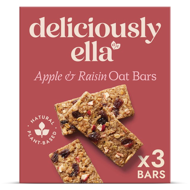 Deliciously Ella apple raisin cinnamon oat bar 150g multipack - British product