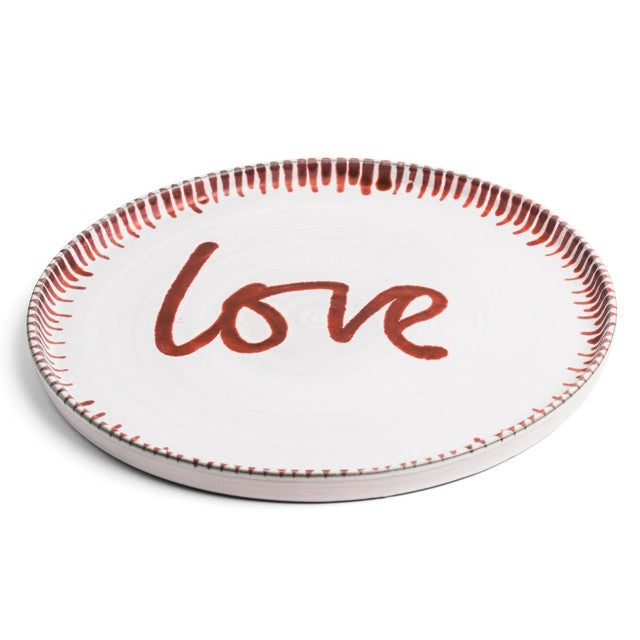 Daylesford Love terracotta plate 29cm - British product