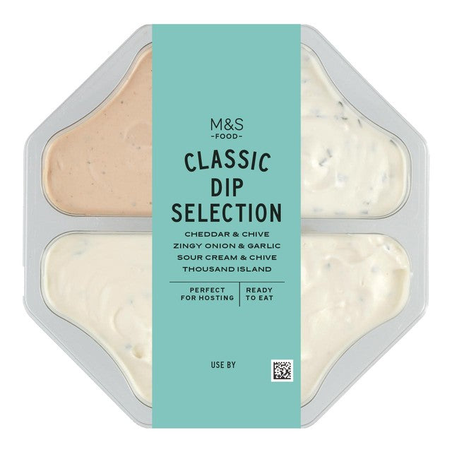 M&S dip platter assorted dips 516g, imported from the UK