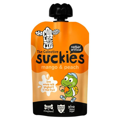 The Collective Suckies No Added Sugar Mango Peach Yoghurt 90g