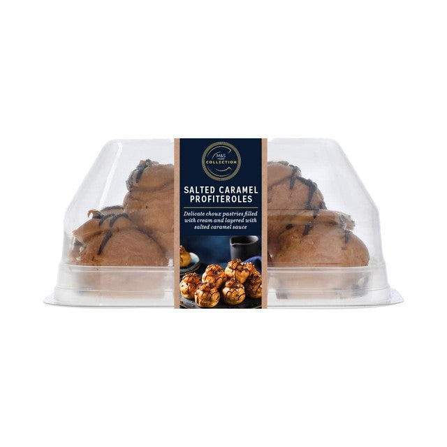 M&S salted caramel profiteroles, UK version