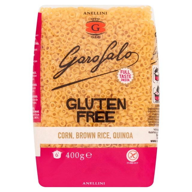 Garofalo Gluten Free Anellini pasta 400g, UK version