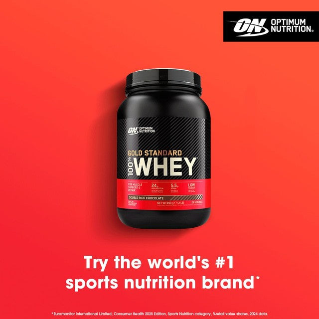 Optimum Nutrition Double Rich Chocolate protein powder 899g, imported from the UK