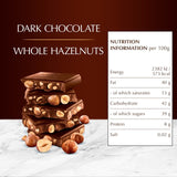 Lindt hazelnuts dark chocolate bar 150g, UK version