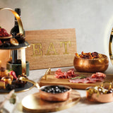 Artesa mango wood serving board with EAT lettering 38x20cm - British product