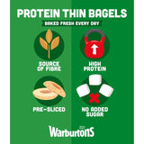 Warburtons Thin Bagels with a mix of pulses and seeds 4 pack (British brand)