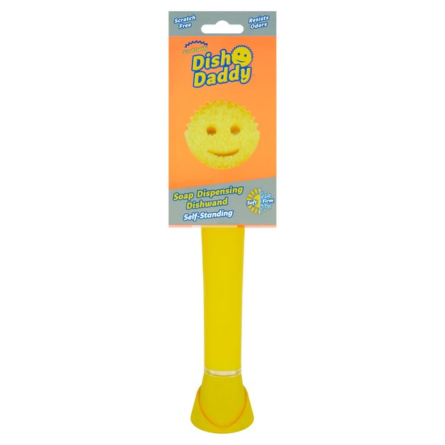 Scrub Daddy yellow dishwand dish brush (British brand)