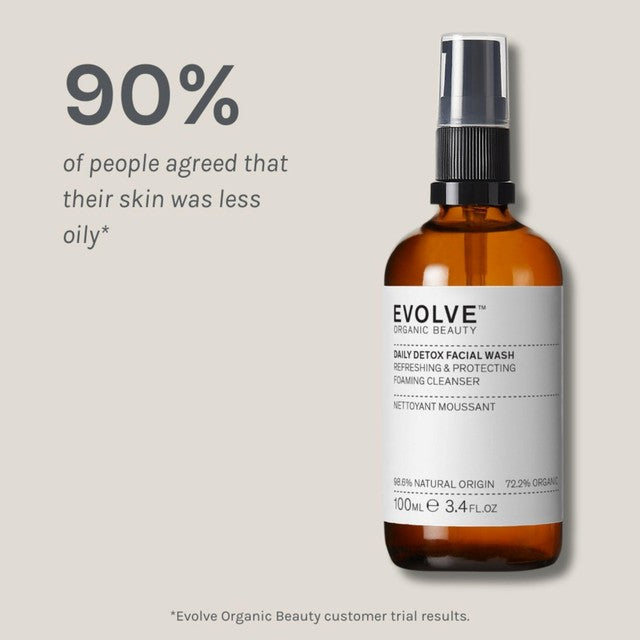 Evolve Beauty Daily Detox Face Wash 100ml - British product