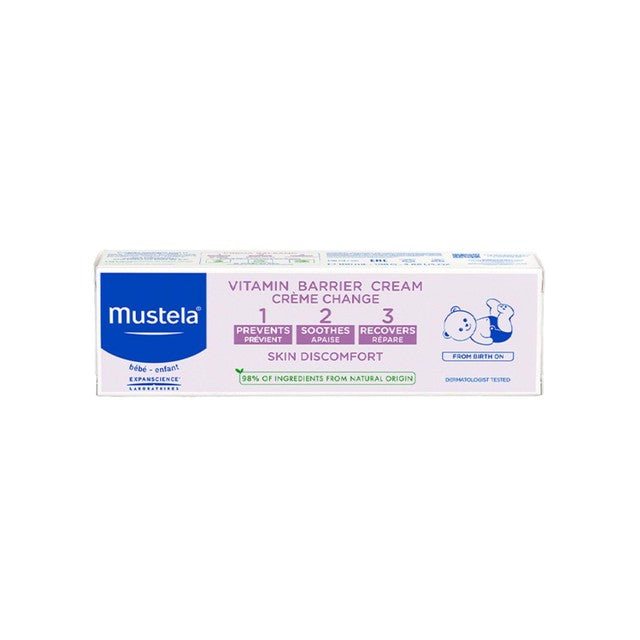 Mustela Baby Nappy Barrier Cream 50ml, imported from the UK