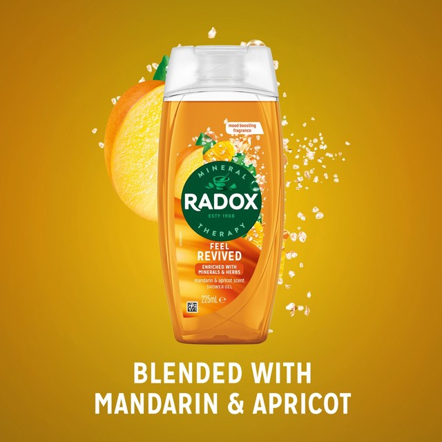 Radox Feel Revived Mood Boosting Shower Gel 225ml, imported from the UK