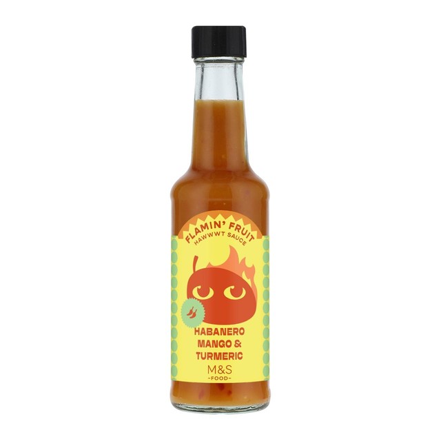 M&S Habanero Mango and Turmeric hot sauce, imported from the UK