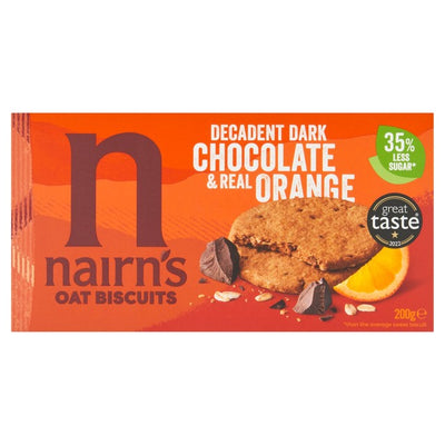 M&S Nairn's Dark Chocolate & Orange Oat Biscuits 200g- Buy online at McGrocer