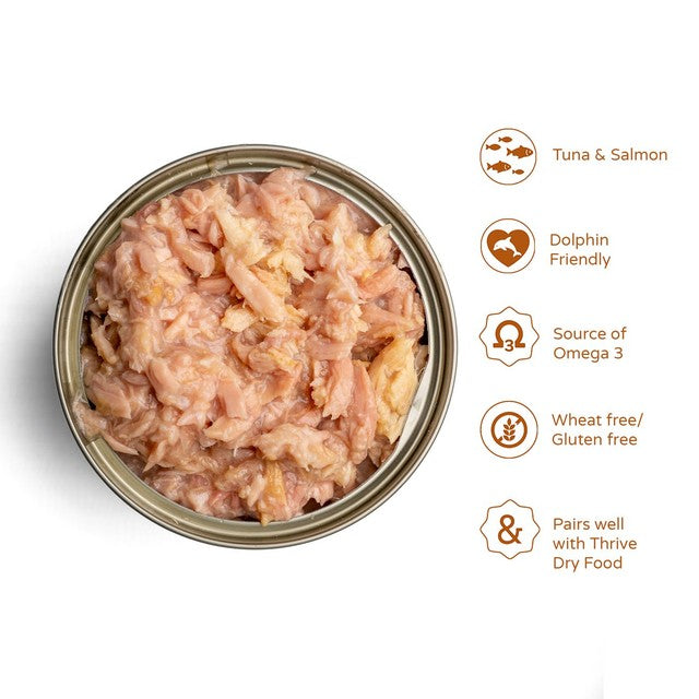 Thrive wet cat food Tuna & Salmon 75g (British brand)