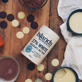 Islands 37% white chocolate buttons 200g, UK version