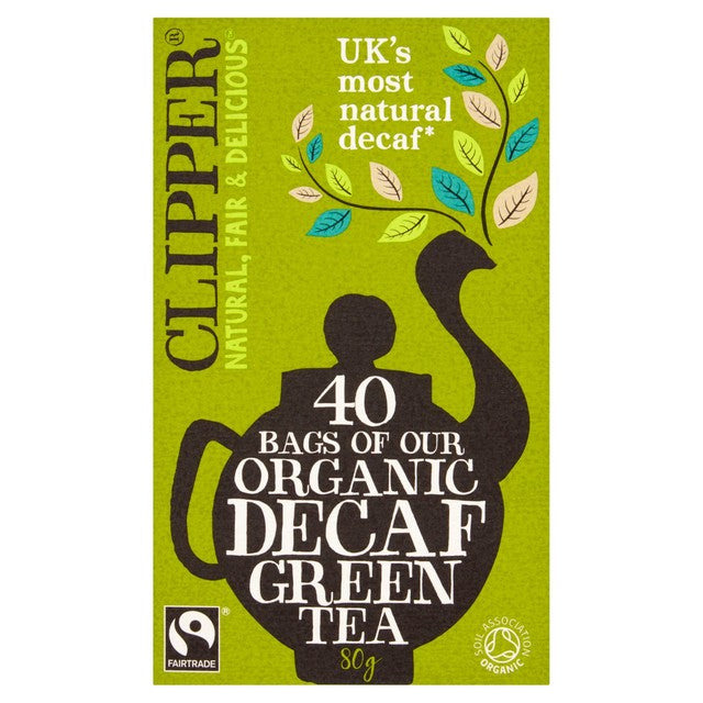 Clipper Organic Decaffeinated Green Tea Bags 40 - British product