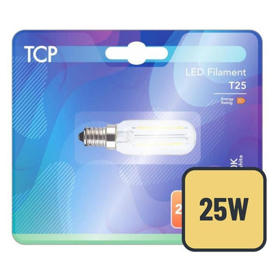 TCP LED Filament Lyspære Varm Hvit Kokeovn 2,5W E14