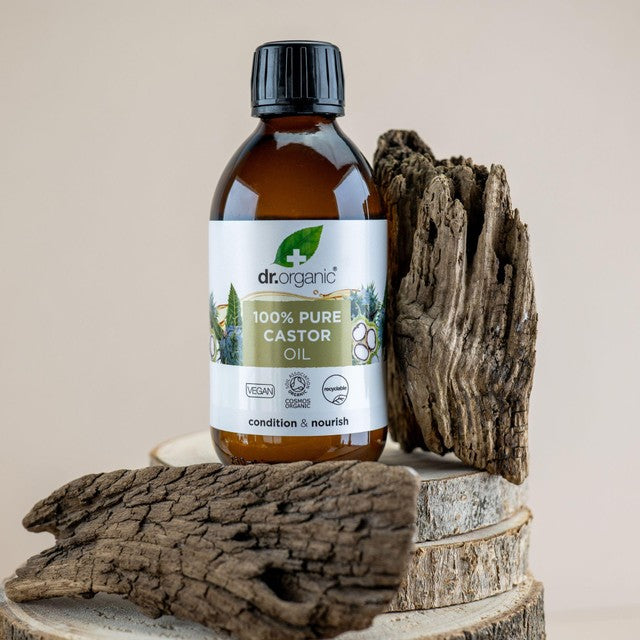 Dr Organic pure cold-pressed castor oil (British brand)