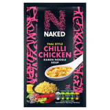 Naked Thai Chilli Chicken packet noodle 25g, imported from the UK