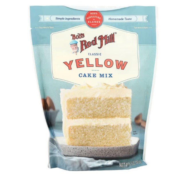 Bob's Red Mill yellow cake baking mix, imported from the UK