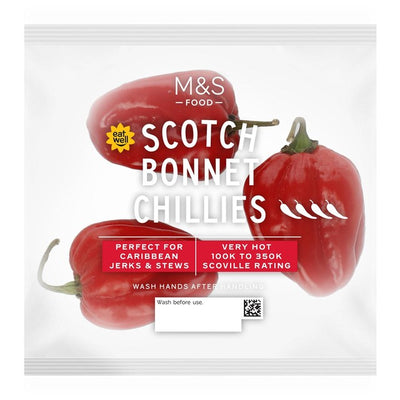 M&S M&S Scotch Bonnet Chili Ferske Chili 50g- Kjøp online hos McGrocer