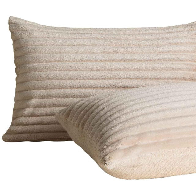 M&S cloud fleece striped bedding set super king size, imported from the UK