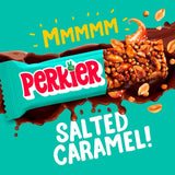 Perkier salted caramel & dark chocolate vitamin bars 3 x 37g, imported from the UK