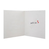 M&S Wonderful Husband Anniversary Hearts Card 15cm - British product