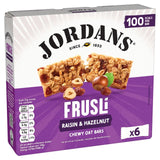 Jordans Frusli Raisins & Hazelnuts chewy cereal bars 6 x 25g, UK version