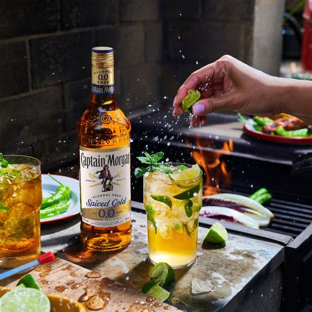 Captain Morgan Spiced Gold 0.0% alcohol-free spirit drink 70cl - British product