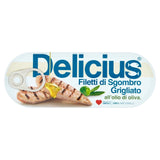 Delicius grilled mackerel fillets in olive oil 110g - British product