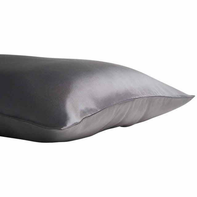 M&S silk pillowcase charcoal, imported from the UK