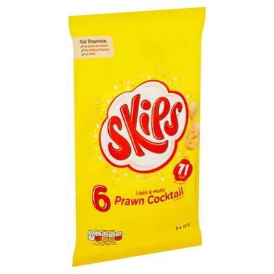 Skips Prawn Cocktail Crisp Snack 6-Pack