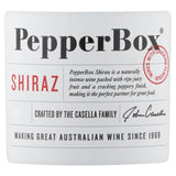 Pepper Box red wine Shiraz 75cl, imported from the UK