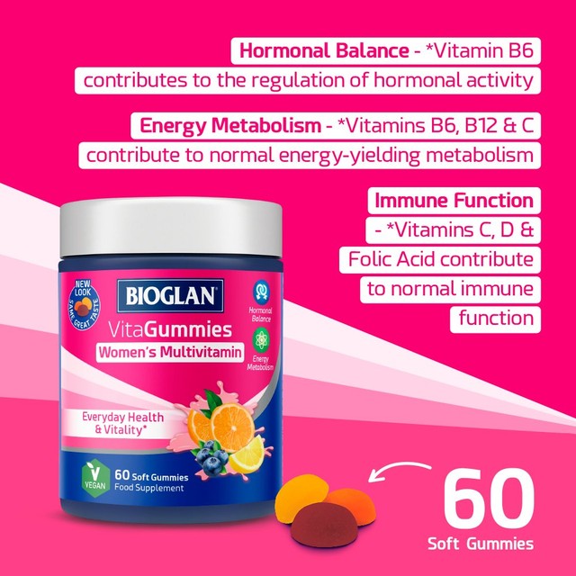 Bioglan women's multivitamin gummies for adults - British product