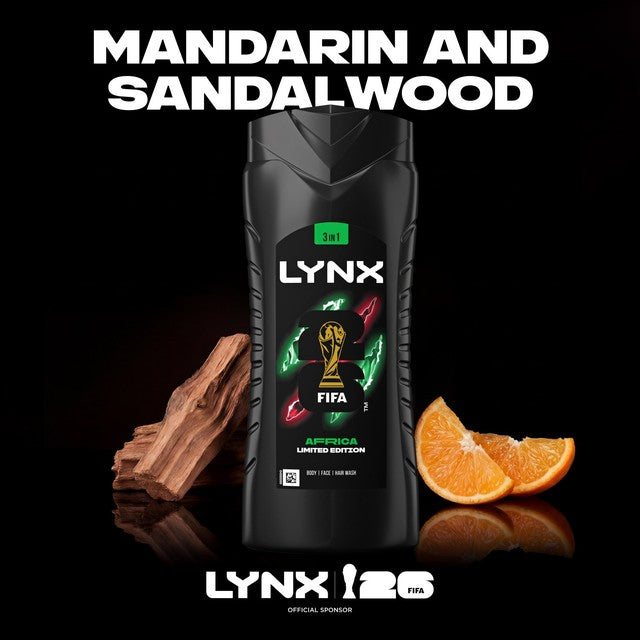 Lynx Africa body wash 500ml, UK version