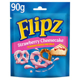 Flipz strawberry cheesecake pretzels 90g - British product
