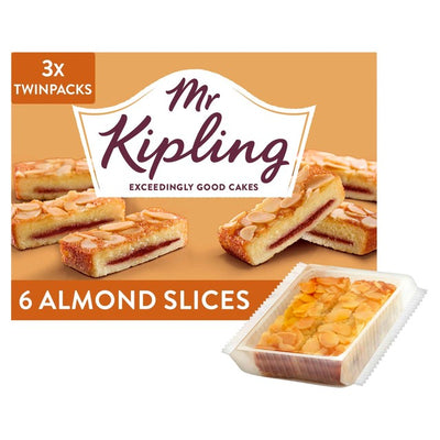 Mr Kipling Almond Slices Cake Slices 6 Pack