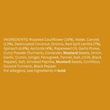 Plants Cauliflower & Lentil Dhal frozen ready meal 300g - British product