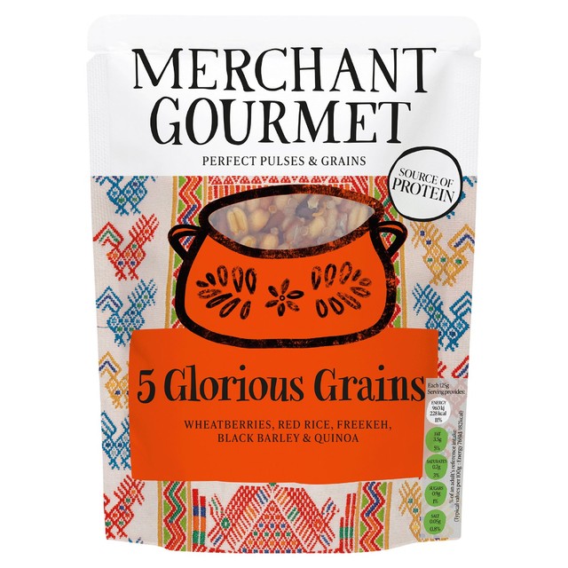 Merchant Gourmet Glorious Grains with Red Rice and Quinoa 250g, imported from the UK