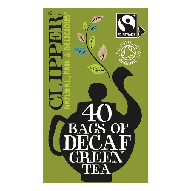 Clipper Organic Decaffeinated Green Tea Bags 40 - British product